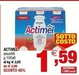 Iperal Danone Actimel offerta