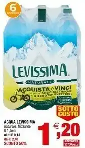 Iperal Levissima Acqua Frizzante offerta