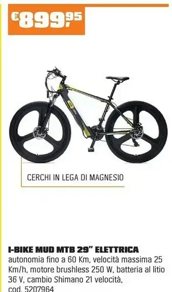 I-bike I-BIKE MUD MTB 29” ELETTRICA