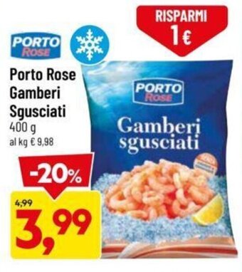 DPiù Porto Rose Gamberi Sgusciati 400 g offerta