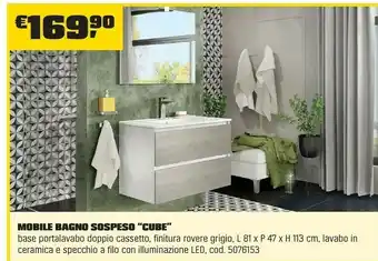MOBILE BAGNO SOSPESO “CUBE”
