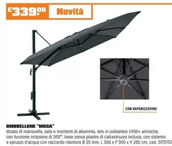 OBI OMBRELLONE “MOGA” offerta
