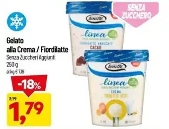 DPiù Tonitto Gelato alla Crema / Fiordilatte 250 g offerta