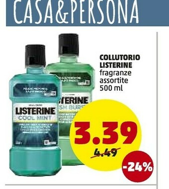 PENNY Listerine COOL MINT offerta