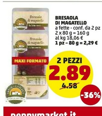 PENNY Sapor di Cascina Bresaola Di Magatello 80 G(ml) offerta