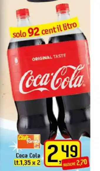 Famila Superstore Coca Cola 1,35 Lt x 2 offerta