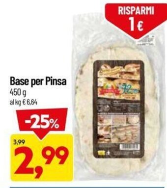 DPiù Base per Pinsa 450 g offerta