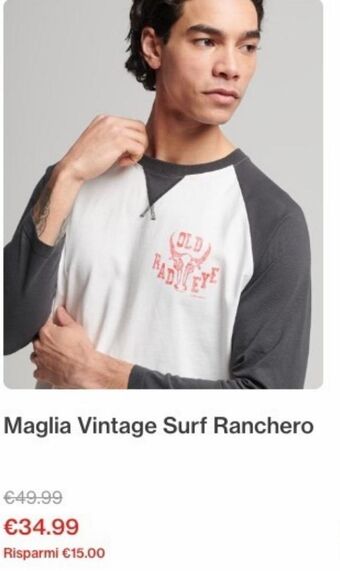 Superdry Maglia manica lunga offerta