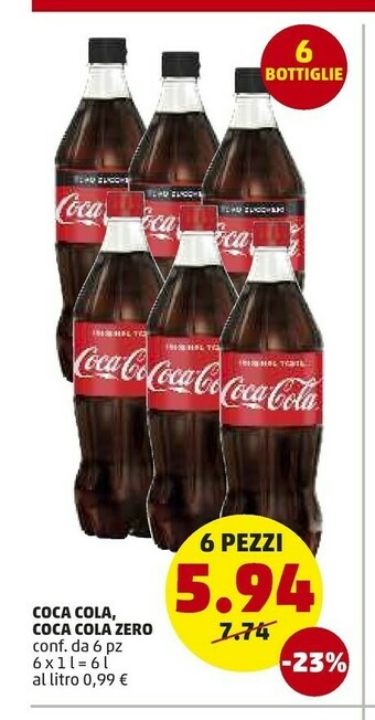 PENNY Coca Cola Penny Market Zero offerta
