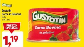 DPiù Gustotin Carne in Gelatina 140 g offerta