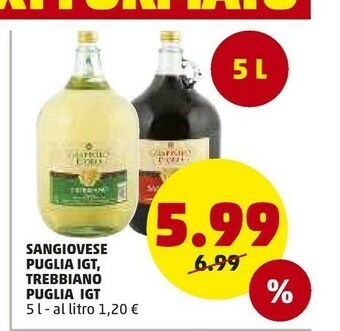 Penny Market Sangiovese Puglia Igt Trebbiano Puglia Igt