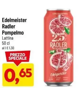 DPiù Edelmeister Radler Pompelmo 50 cl offerta
