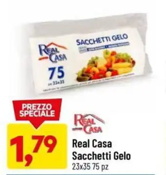 DPiù Real Casa Sacchetti Gelo 23x35 75 pz offerta