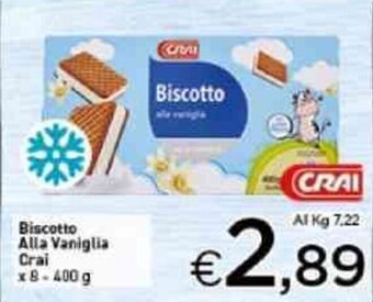 Crai Crai Biscotto Alla Vaniglia x 8 - 400 g offerta