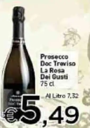 Crai La Rosa Dei Gusti Prosecco Doc Treviso 75 cl offerta