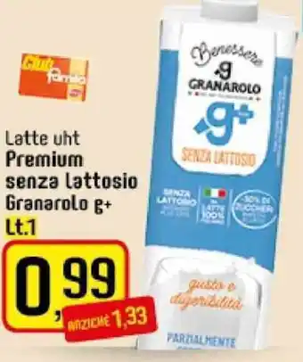 Famila Superstore Granarolo Latte uht Premium senza lattosio g+ lt.1 offerta