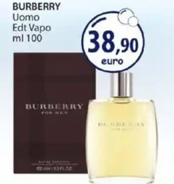 Acqua & Sapone Burberry Uomo Edt Vapo 100 ml offerta