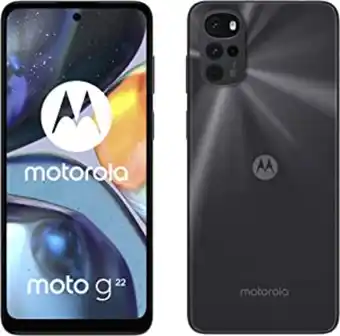 Amazon Motorola moto g22 (quad camera 50 mp, display 90hz 6.5", batteria 5000 mah, 4/64gb espandibile, dual sim, android 12), cos... offerta