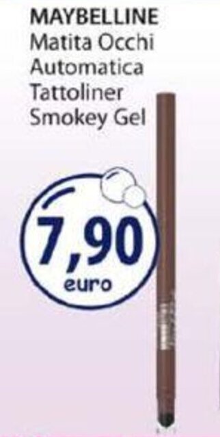 Acqua & Sapone Maybelline Matita Occhi Automatica Tattoliner Smokey Gel offerta