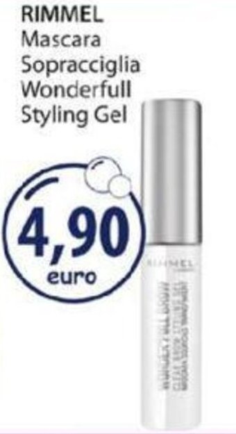 Acqua & Sapone Rimmel Mascara Sopracciglia Wonderfull Styling Gel offerta