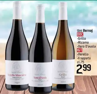 Famila Superstore Vini Benaj DOC Grillo,Alcamo,Nero D'avola, IGT Nerello,Frappato cl.75 offerta
