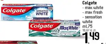 Colgate max white, max fresh,sensation white ml.75