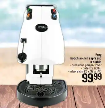 Frog macchina per espresso a cialde