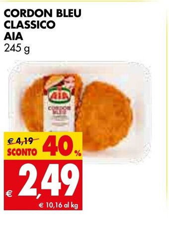 Tigros AIA Cordon Bleu Classico 245 g offerta