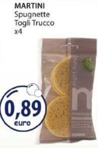 Acqua & Sapone Martini Spugnette Togli Trucco x4 offerta