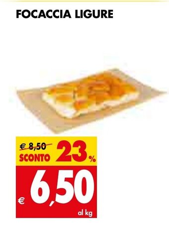 Tigros Focaccia Ligure offerta