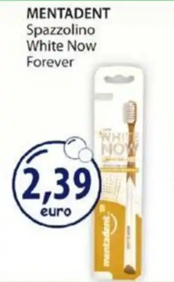 Acqua & Sapone Mentadent Spazzolino White Now Forever offerta
