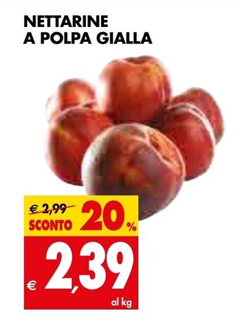 Tigros Nettarine a Polpa Gialla offerta