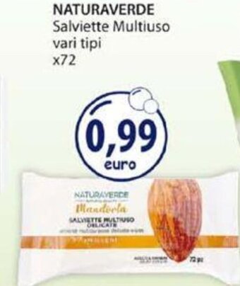 Acqua & Sapone Naturaverde Salviette Multiuso vari tipi x72 offerta