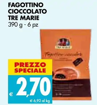 Tigros Tre Marie Fagottino Cioccolato 390 g - 6 pz offerta