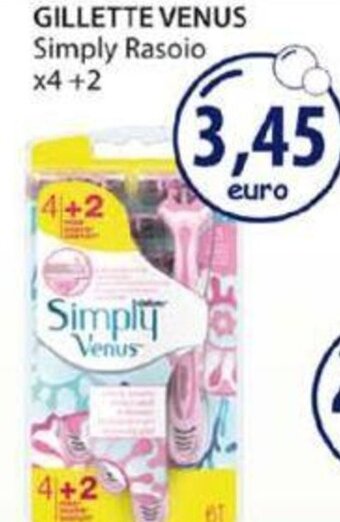 Acqua & Sapone Gillette Venus Simply Rasoio x4+2 offerta