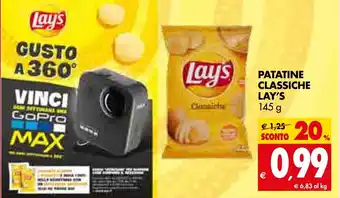 Tigros Lay's Patatine Classiche 145 g offerta