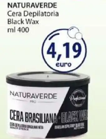 Naturalverde Cera Depilatoria Black Wax 400 ml