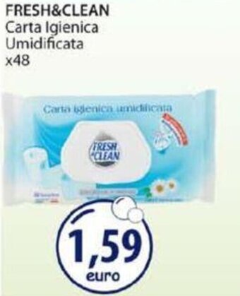 Acqua & Sapone Fresh & Clean Carta Igienica Umidificata x48 offerta