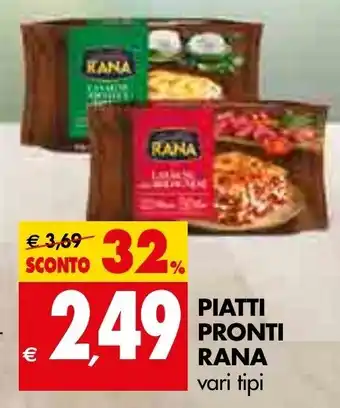 Tigros Rana Piatti Pronti vari tipi offerta