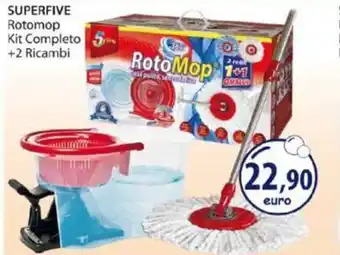 Superfive Rotomop Kit Completo +2 Ricambi