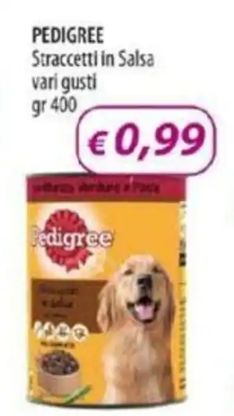 Acqua & Sapone Pedigree Straccetti in Salsa vari gusti 400 gr offerta