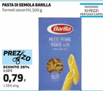 Coop Pasta di semola barilla offerta