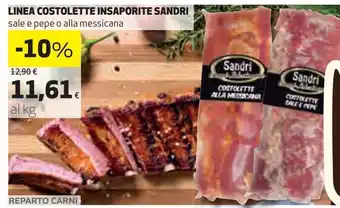Coop Linea costolette insaporite sandri offerta