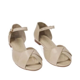 Primadonna Ballerine cinturino panna in pelle offerta