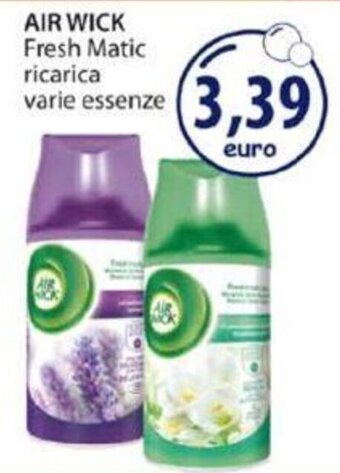 Acqua & Sapone Air Wick Fresh Matic ricarica varie essenze offerta