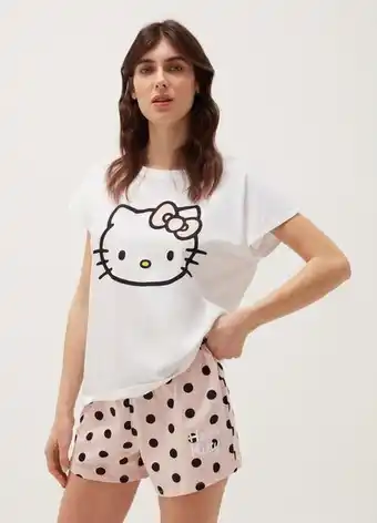 OVS Pigiama in cotone con stampa hello kitty offerta