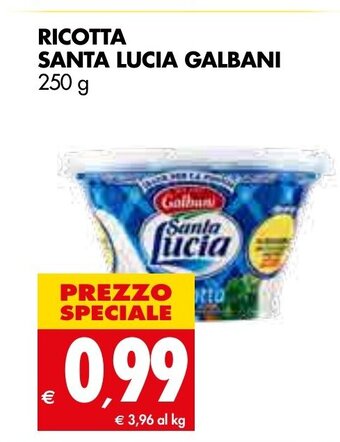 Tigros Galbani Ricotta Santa Lucia 250 g offerta