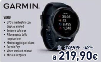 Unieuro Garmin Venu offerta