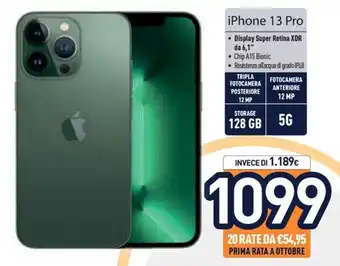Unieuro iPhone 13 Pro offerta