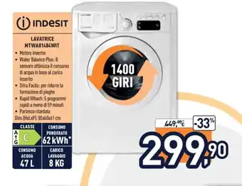 Indesit Lavatrice MTWA81484WIT